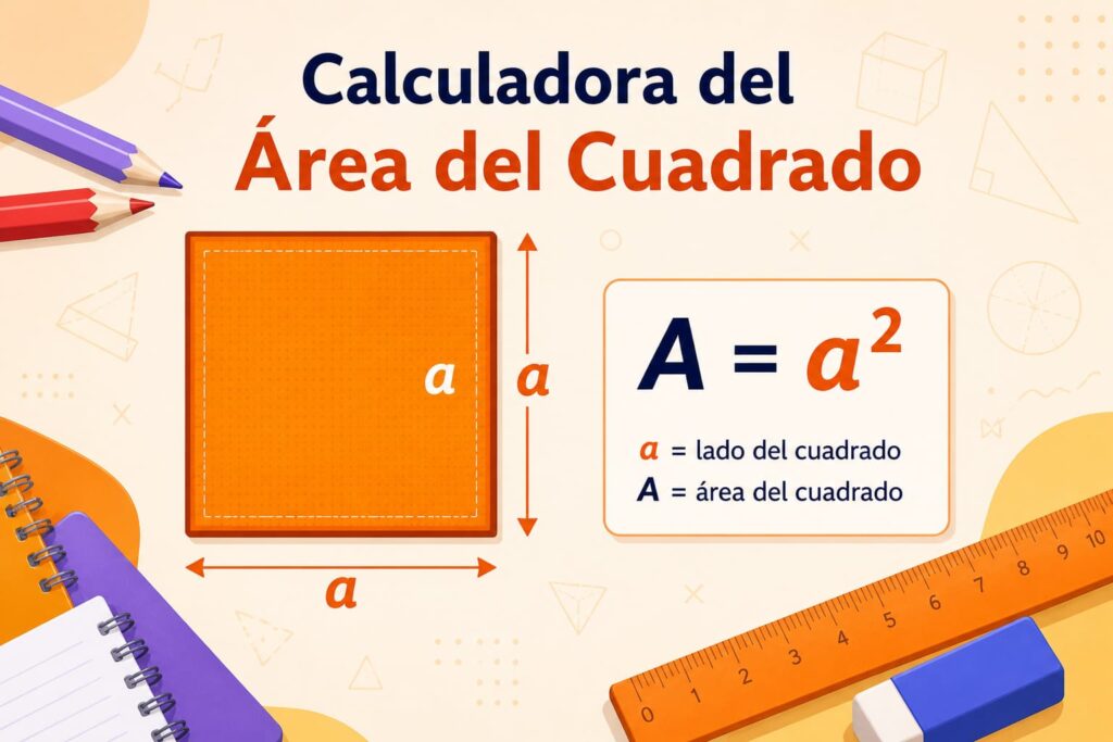 calculadora área cuadrado