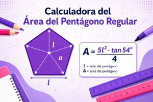 calculadora área pentágono