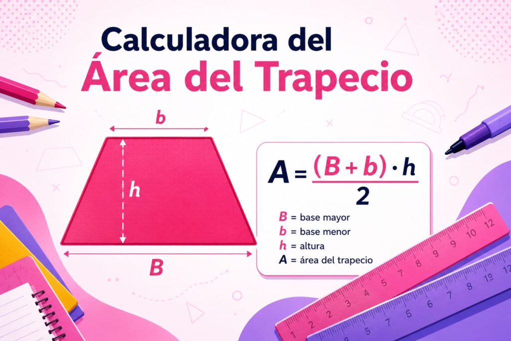 calculadora área trapecio