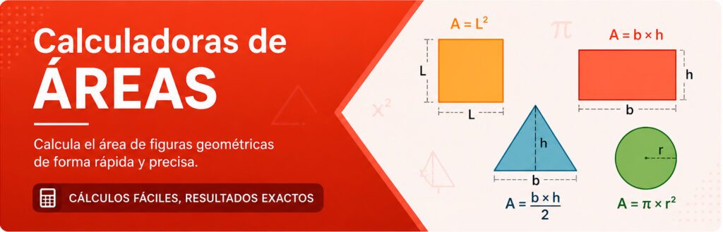 Calculadoras de áreas