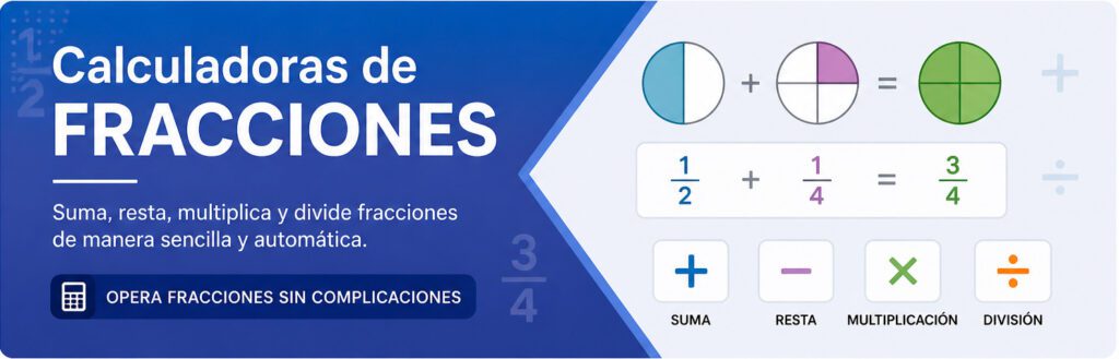 Calculadoras de fracciones