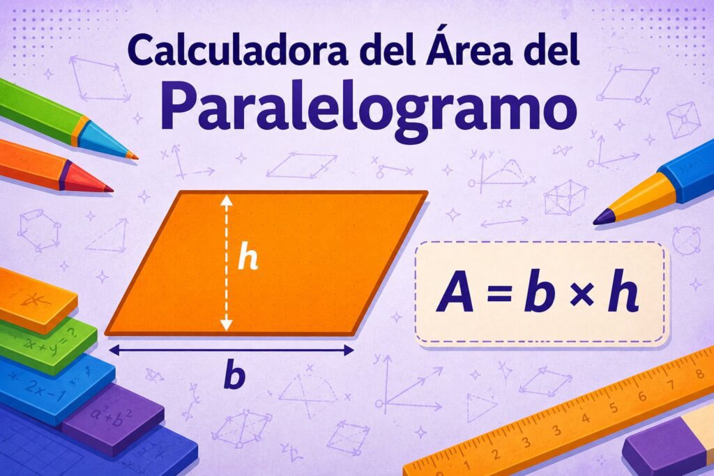 calculadora área paralelogramo